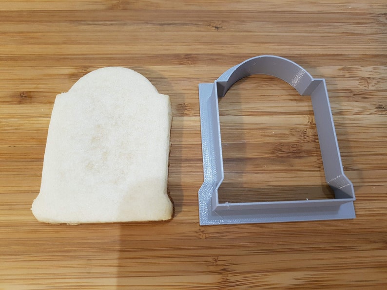 Halloween Cookie, SHARP EDGES Tomb Stone 1 Cookie Cutter 3d printed