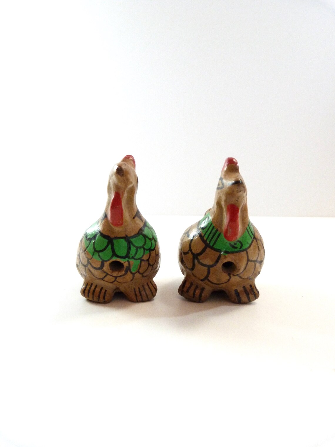 Two Little Vintage Mexican Clay Chicken Whistles - Etsy
