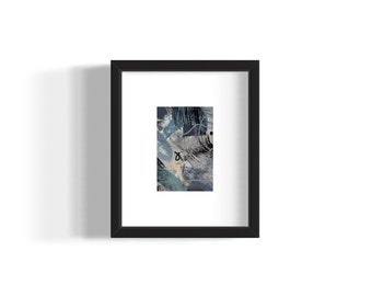 Peinture abstraite en papier pour cadre