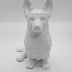 Custom Corgi Statue, Cardigan Welsh Corgi Gifts for Women, Corgi Desk Accessories, Corgi Dad Corgi Mom Corgi Decor, Corgi Figure, Cute Corgi image 6