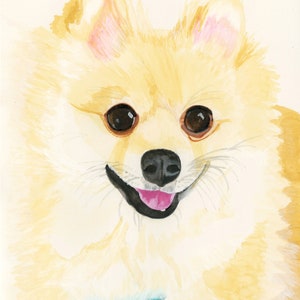 Custom pet portrait in watercolor, painting from photo, dog portraits, dog painting, Dog Art, Cat Art, Pet Loss Rainbow Bridge Memorial image 5