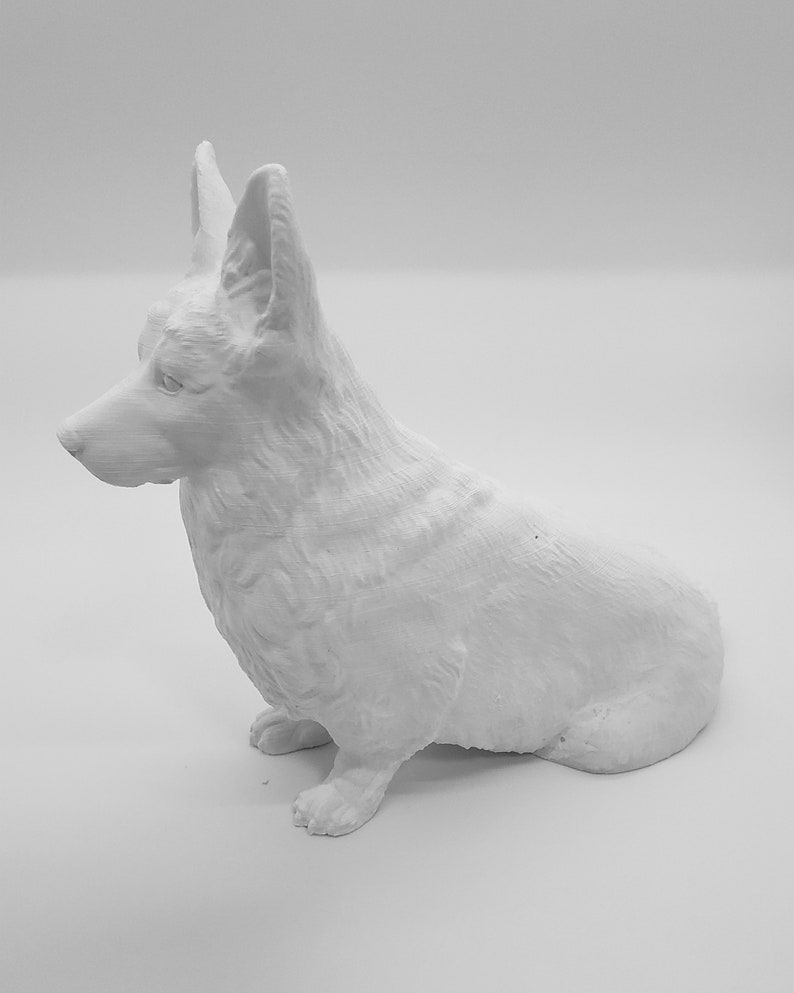 Custom Corgi Statue, Cardigan Welsh Corgi Gifts for Women, Corgi Desk Accessories, Corgi Dad Corgi Mom Corgi Decor, Corgi Figure, Cute Corgi image 7