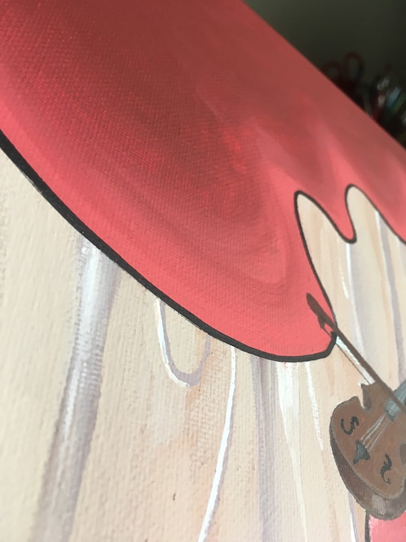 El violín más pequeño del mundo Pintura acrílica montada | Etsy México