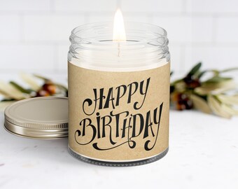 Birthday Gift, Birthday Gift for Best Friend, Birthday Candle, Send a Birthday Gift - Happy Birthday Personalized Candle Gift Box