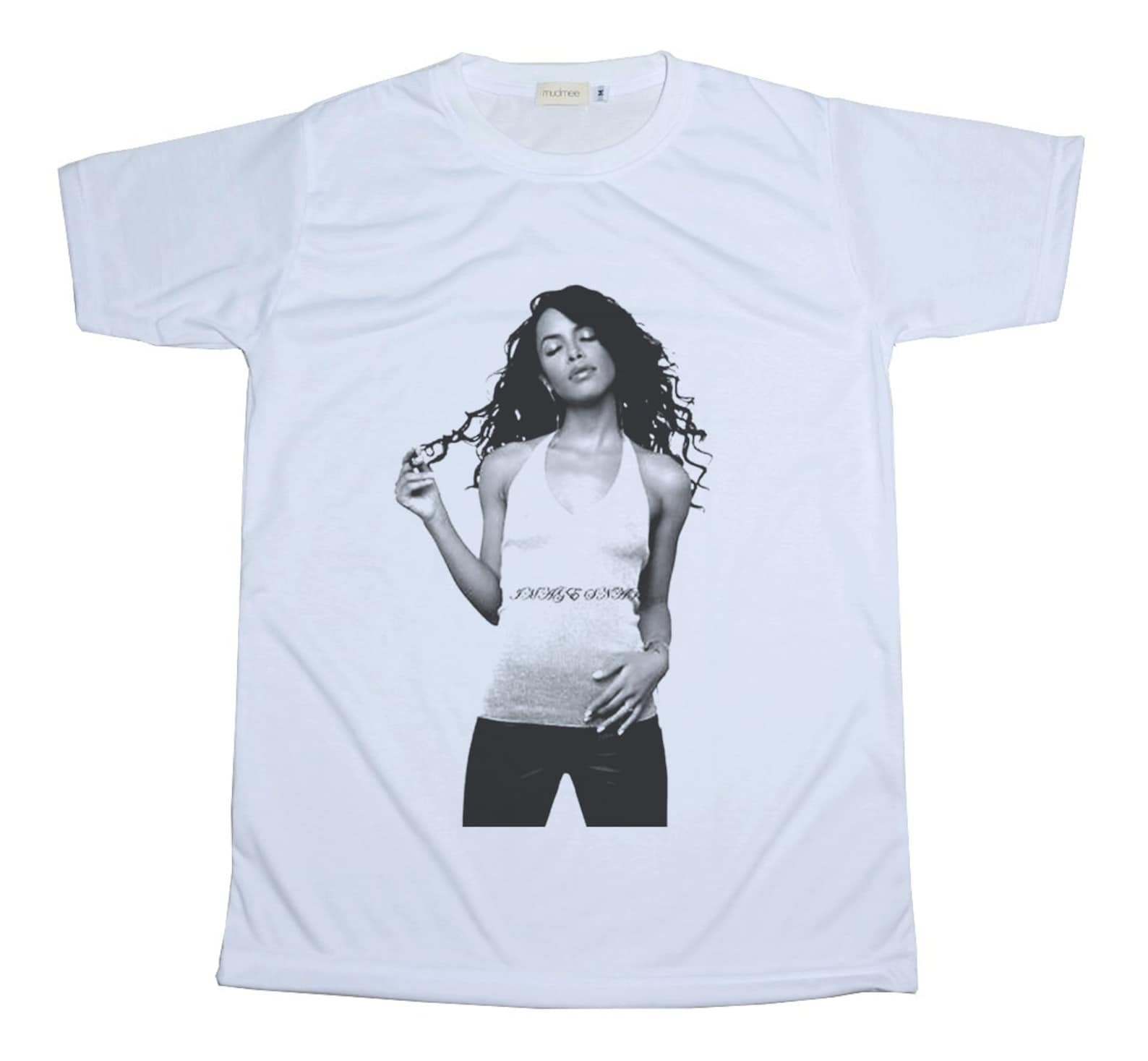 aaliyah t shirt white