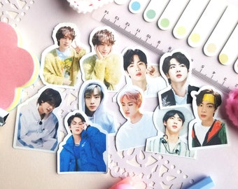 10pc BTS Jin Stickers