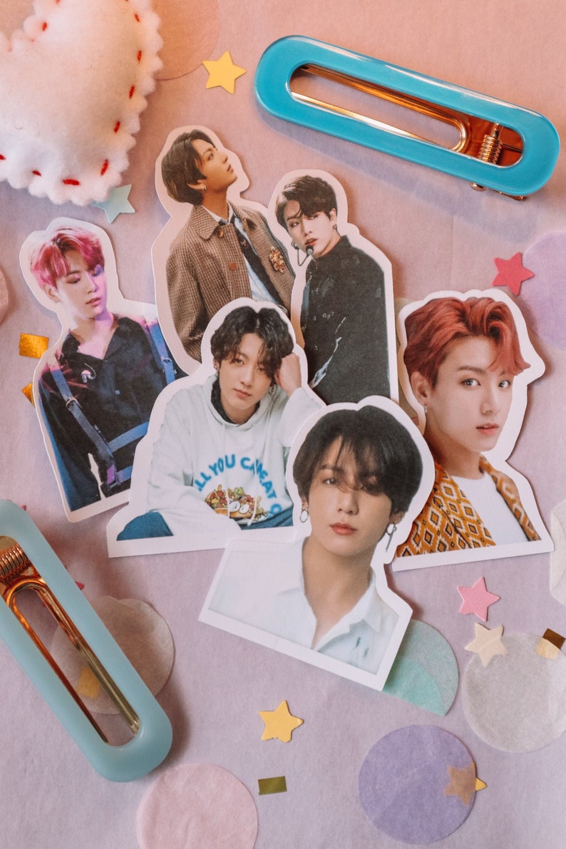 6pc BTS Jungkook Stickers Etsy