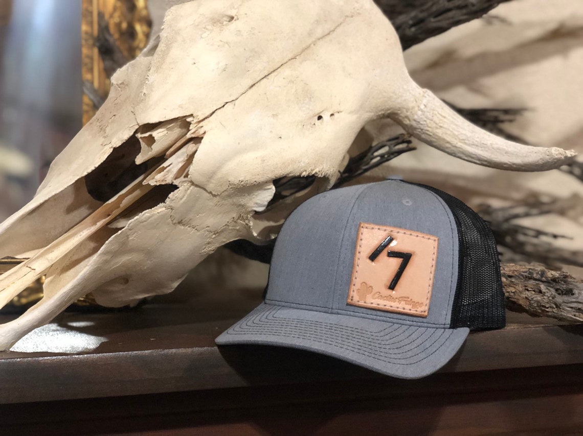 Custom cattle brand caps Etsy