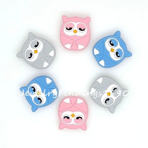 New Owl Shape Beads, Focal Silicone Beads, Wholesale Beads, Animal Silicone Beads, DIY Beaded Pen Jewelry Making