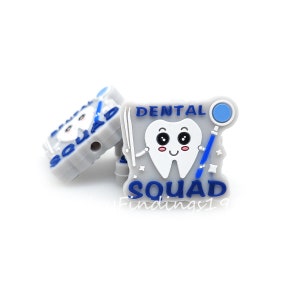 Dentist Silicone Focal Beads, Tooth Beads For Pen