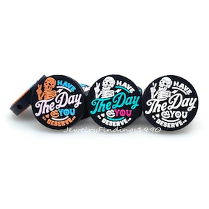 Have The Day You Deserve Skull Focal Beads,Skull Silicone Beads,Focal Beads For Pen