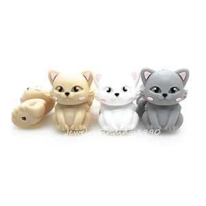 3D Cat Focal Beads,Cat Silicone Beads,Focal Beads For Pen,DIY Keychain