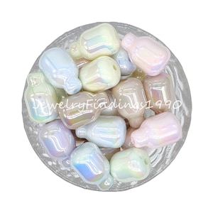 Milk Bottle Acrylic Beads, Acrylic Focal Beads, Pen Beads