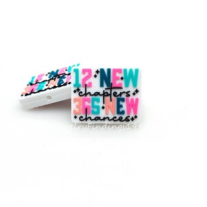 New Year Focal Beads,Silicone Beads Bulk,Focal Beads For Pen,Jewellery Making Beads