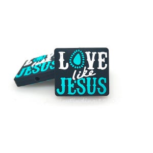 Jesus Focal Beads,Western Silicone Beads,DIY Keychain Beads,Making Jewellery
