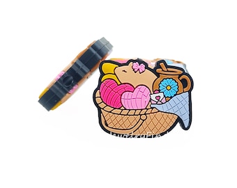Love Concha In Basket Focal Beads,Mexican Bread Silicone Beads,Silicone Focal Beads for Pen