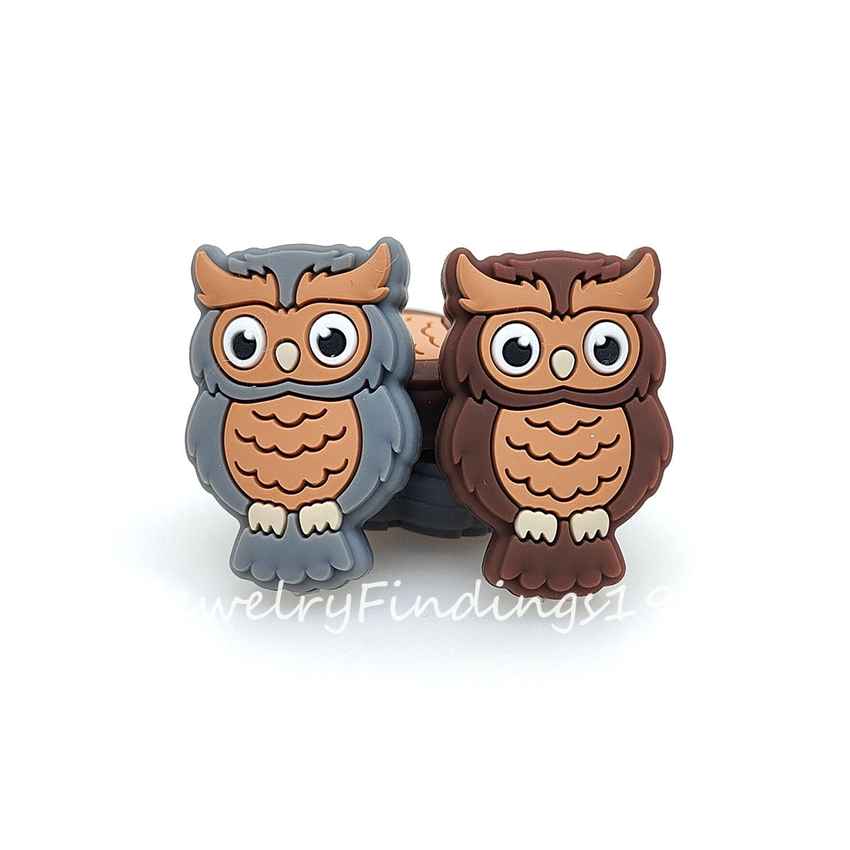 Owl Beads, Bulk Silicone Beads, Focal Beads, Animal Silicone Beads