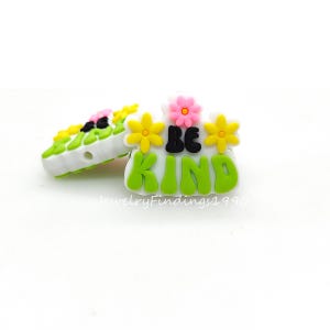 Flower Focal Beads,Be Kind Beads,DIY Keychain,Making Bracelet,Pen Beads