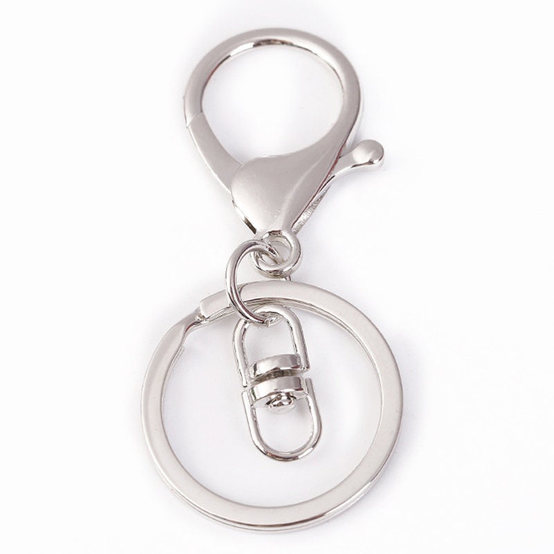 1/10/20/50/100pcs Keychains, 4 Colors Key Ring, Metal Clasp,diy Jewelry ...