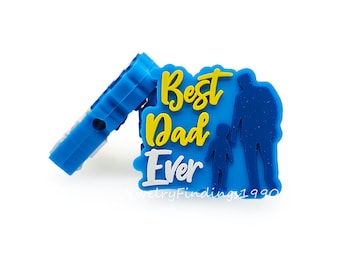 Best Dad Ever Silicone Beads,Dad Focal Beads,Father's Day Beads