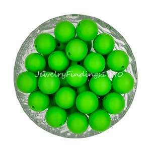 Willow Green Silicone Beads,Wholesale 12/15mm Loose Beads,Silicone Beads Bulk for Necklaces,- #119