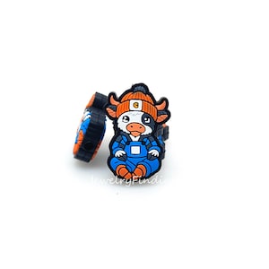 Baby Cow Silicone Beads,Highland Cow Silicone Focal Beads,DIY Keychain Beads