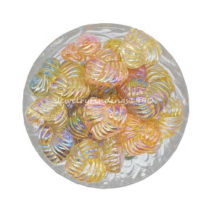 Chunky Heart Bubblegum Beads,Transparent Heart Focal Beads,Resin Beads,Pen Beads