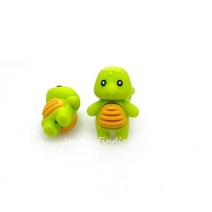Turtle Focal Beads,3D Turtle Silicone Beads,Bulk Beads,DIY Keychain