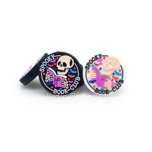 Skull Reading Focal Beads,Spooky Silicone Beads,Focal Beads For Pen,Book Beads