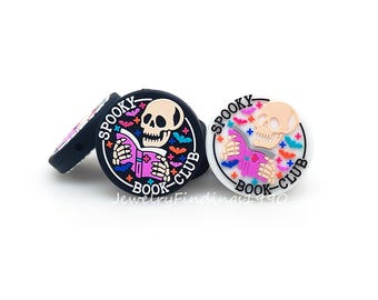 Perles focales pour lecture de tête de mort, Perles en silicone fantasmagoriques, Perles focales pour stylo, Perles pour livres
