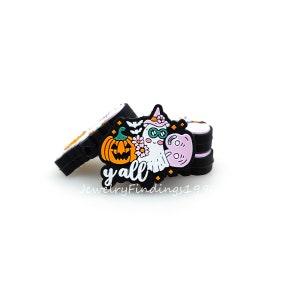 Halloween Beads,Pumpkin Ghost Silicone Beads,Silicone Focal Beads