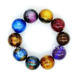 20mm Bubblegum Beads, Gumball Beads in Bulk, Chunky Bubble Gum Beads, Pearlescent Resin Beads 20mm