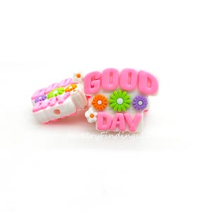 Good Day Flower Focal Beads,DIY Beads For Pen,Bulk Beads,Keychain Beads