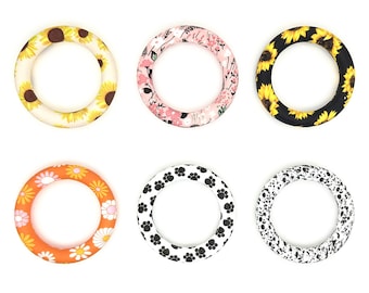 65mm Silicone O Ring With 2 Holes,Silicone Ring Bead