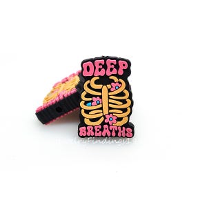 Deep Breaths Focal Beads,Focal Beads For Pen,Keychain Beads,Jewelry Making
