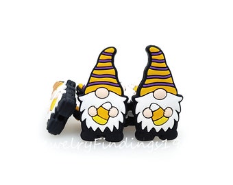 Perline di gnomi di Halloween, perline in silicone focale di gnomo di mais caramellato, perline natalizie