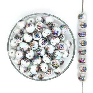 Halloween Beads,16mm Gumball Acrylic Beads,Bubblegum Resin Beads,Chunky Beads,Beads For Pen
