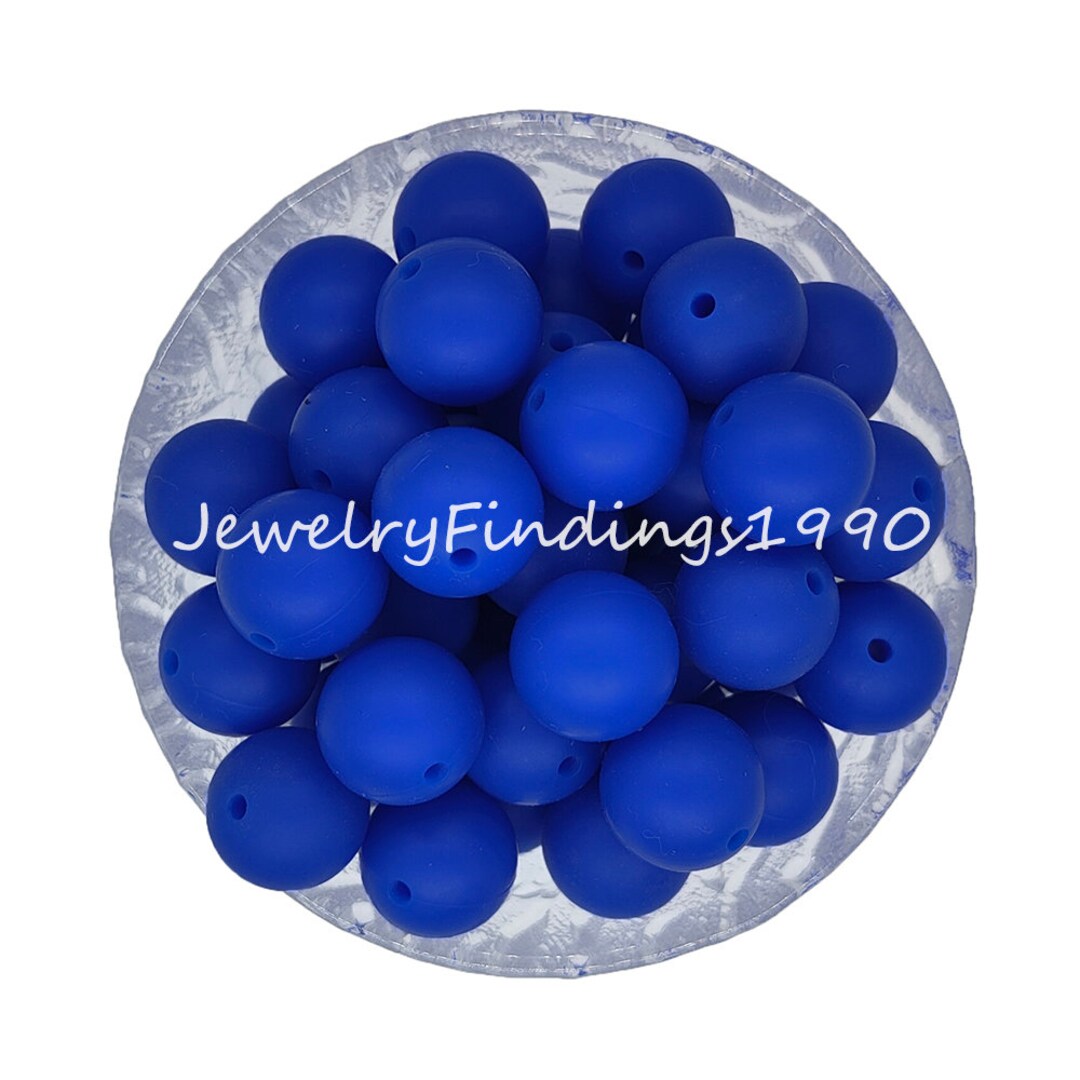Sapphire Silicone Beads, Loose Silicone Beads, Hexagon Silicone Beads