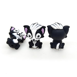 3D Skunk Silicone Beads,Focal Beads For Pen,Bulk Beads,Making Jewellery