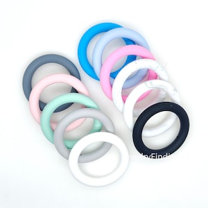 65mm Silicone Ring, Silicone Loop, 65mm Silicone O Ring With 2 Hole for Car Hanging Charm