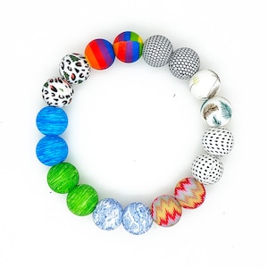 Bulk Silicone Beads,15mm Round Print Beads,Loose Print Silicone Beads,Beads For Pen