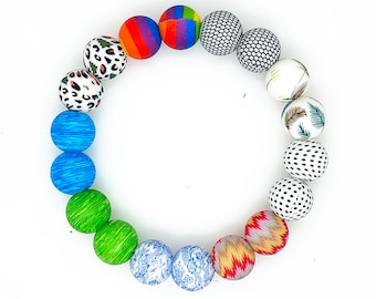 Bulk Silicone Beads,15mm Round Print Beads,Loose Print Silicone Beads,Beads For Pen