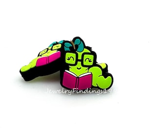 Koraliki silikonowe Bookworm, Koraliki ogniskowe do długopisu, Brelok DIY, Koraliki do wyrobu biżuterii