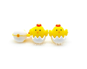 Chicken Silicone Beads,Chicken Focal Beads For Pen,Charm Beads,DIY Keychain