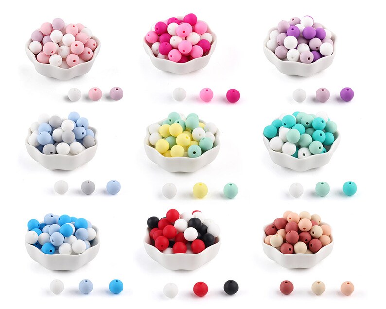 Silicone Beading Supplies Wholesale 12/15mm Round Silicone Etsy