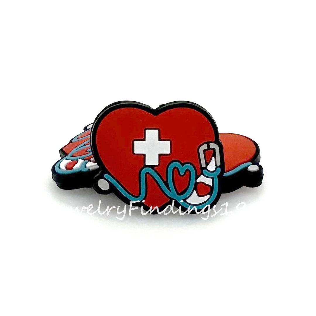 Stethoscope Focal Silicone Beads, Nurse Beads, Silicone Beads Etsy