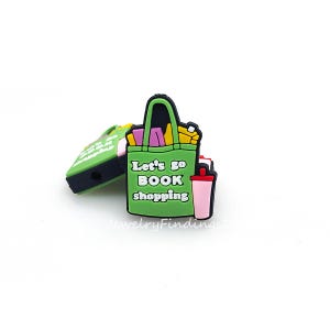 Shopping Bag Focal Beads,DIY Keychain Beads,Book Beads For Pen,Making Jewellery