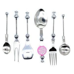 Beadable Blank Supplies- Stainless Steel Spoon and Fork, Bottle Opener, Kitchen Charms Tableware