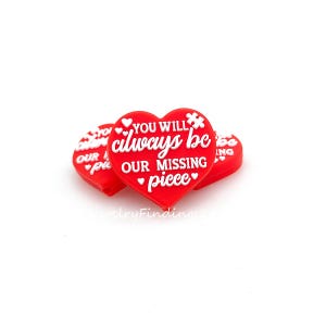 Heart Memory Silicone Focal Beads,Bulk Silicone Beads,DIY Keychain