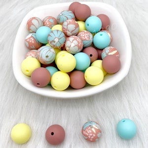 Wholesale 20/50/100Pcs Silicone Beads, Assorted Silicone Round Beads, 12/15mm Bulk Silicone Beads, Charm Silicone Beads, Jewelry Making